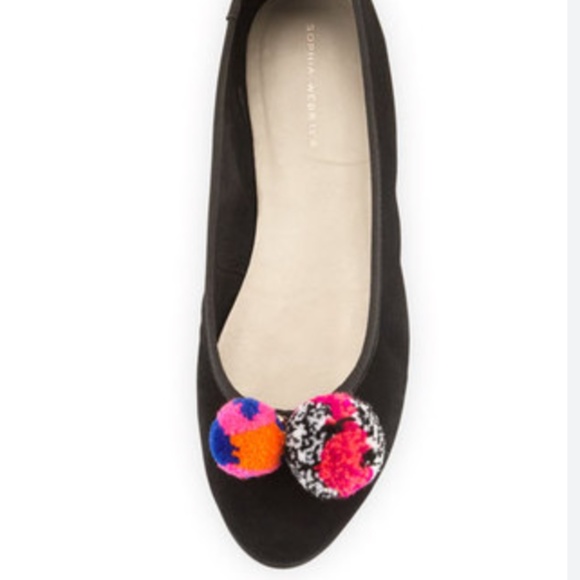 SOPHIA WEBSTER Bo Pom Pom Ballet Flats - Size 37.5 - Picture 5 of 5